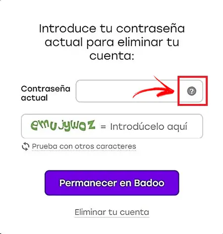 Badoo error message