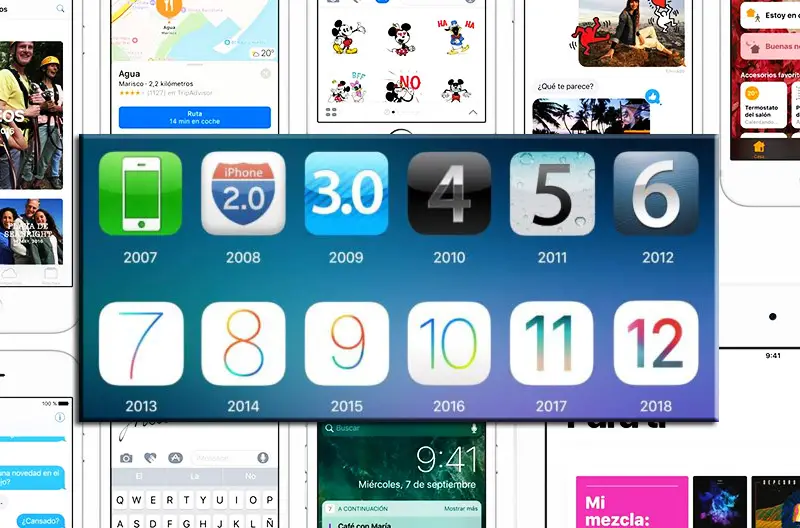 Cuales son las versiones y cuantas versiones del sistema operativo ios de apple actualmente lista 2020 1