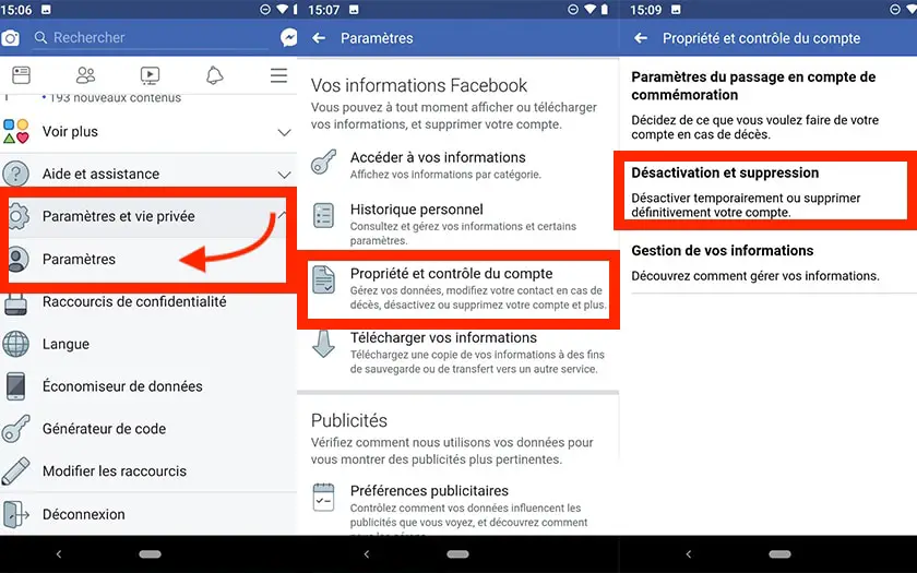 Comment Supprimer Mon Compte Facebook De Mon Téléphone Portable