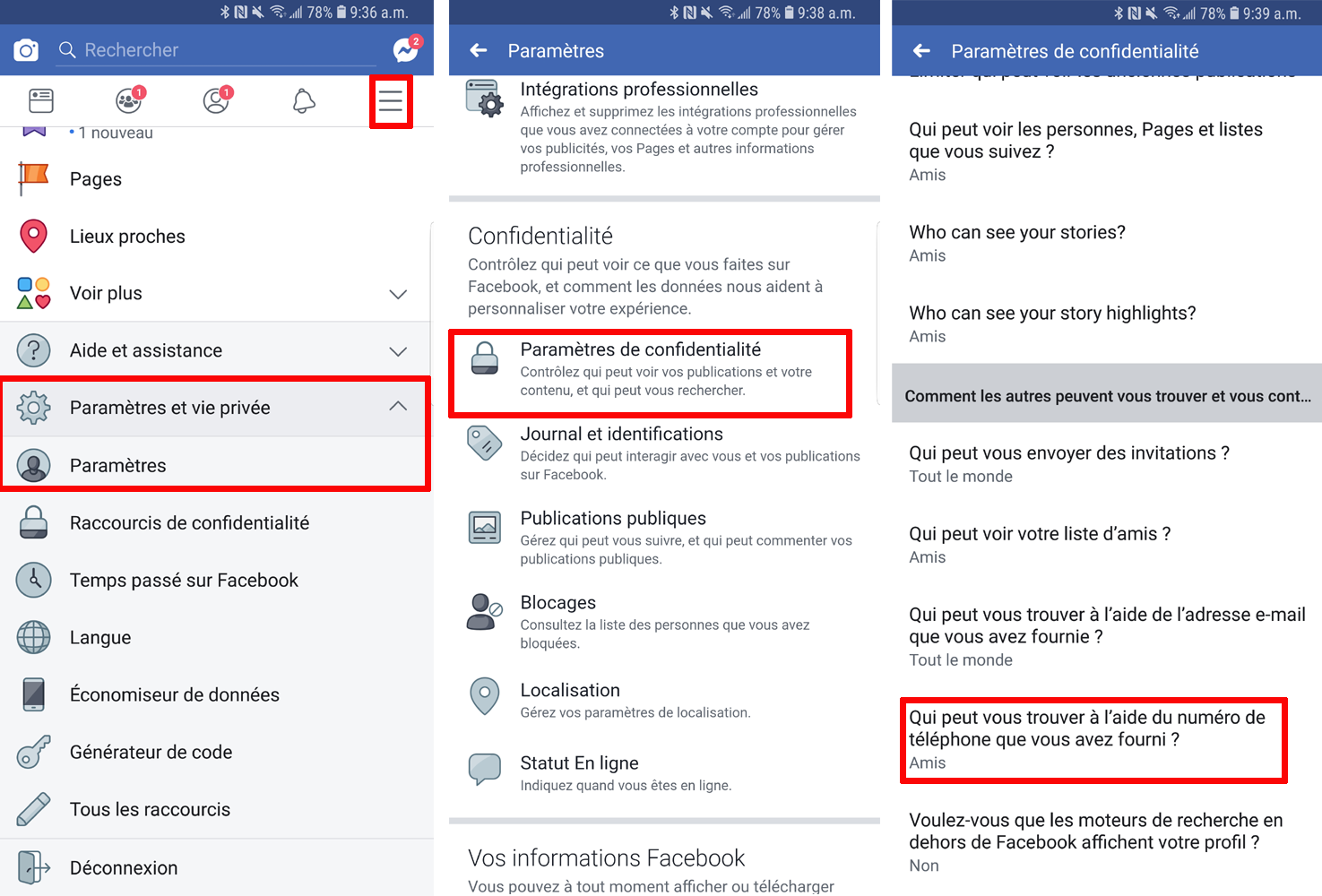 Comment trouver un profil Facebook avec le numéro de téléphone portable