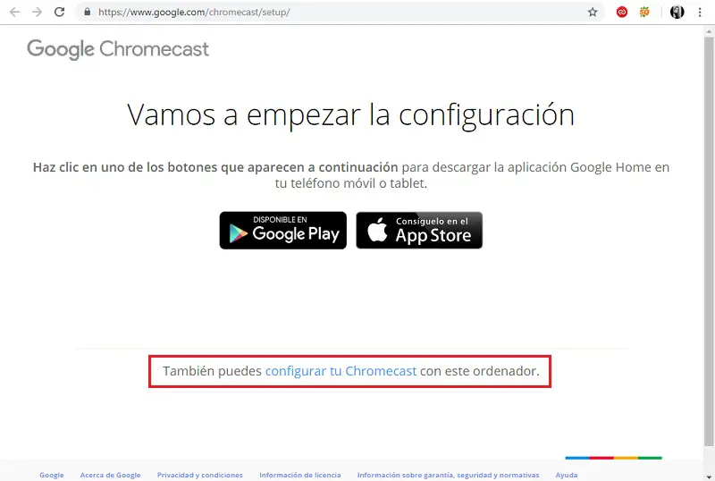google chromecast setup windows 10