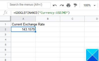 Google currency converter