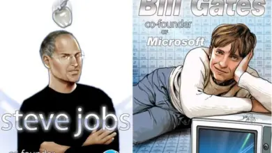 Photo of Steve Jobs and Bill Gates taken from the comic book by an American publisher