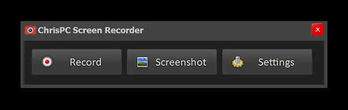 shortcut button for screenshot for icecream screen recorder