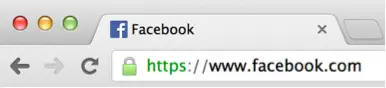 Foto van Facebook brengt standaard de beveiligde verbinding tot stand