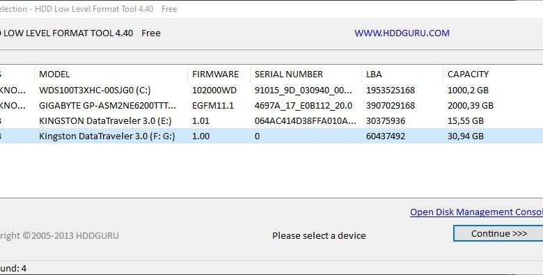 low level format flash drive kingston