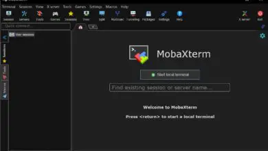 Foto van MobaXterm, geavanceerde Windows-terminal met SSH-, FTP- en Linux-opdrachten