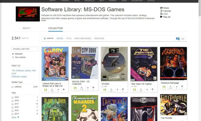 dos games archive