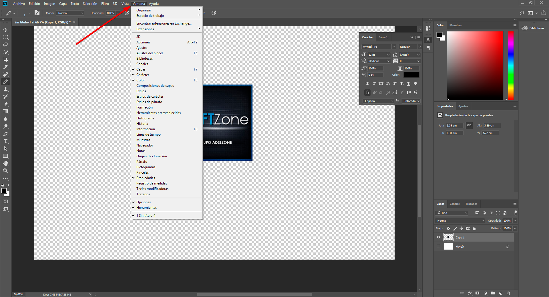Comment afficher ou masquer les différents panneaux d'outils dans