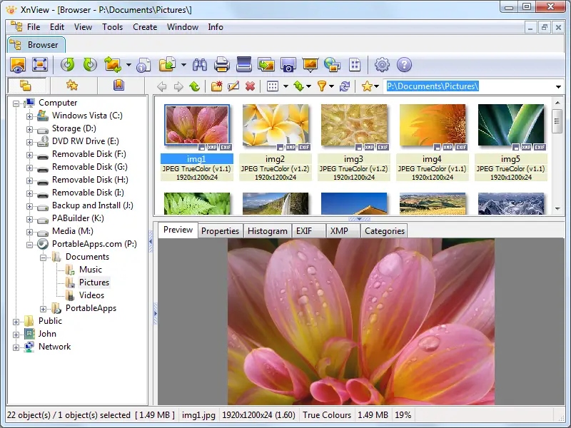 window 10 how to set default app for jpg files to xnview