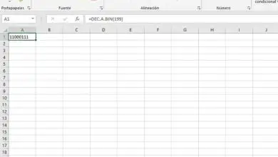 Foto zum Konvertieren einer Dezimalzahl in eine Binärzahl mit der DEC.A.BIN-Funktion in Excel