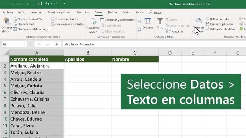 Como ordenar datos en excel