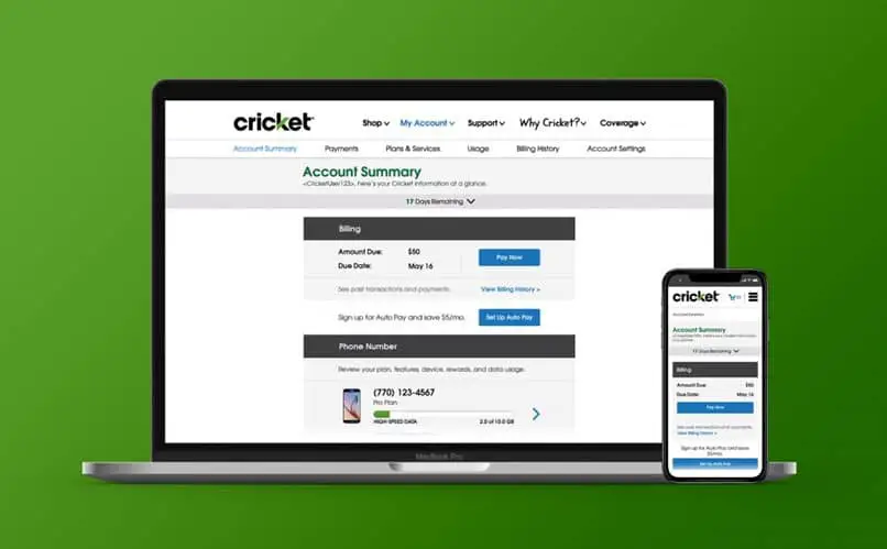 Como pagar mi factura telefonica cricket en linea servicio al cliente de cricket para facturacion y pago 1