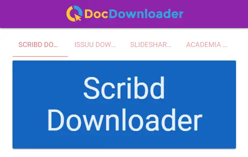Scribd downloader