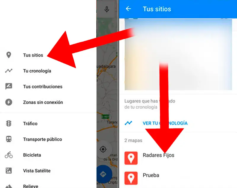 Comment ajouter des radars fixes d'Espagne à Google Maps Comment ajouter des radars fixes d'Espagne à Google Maps