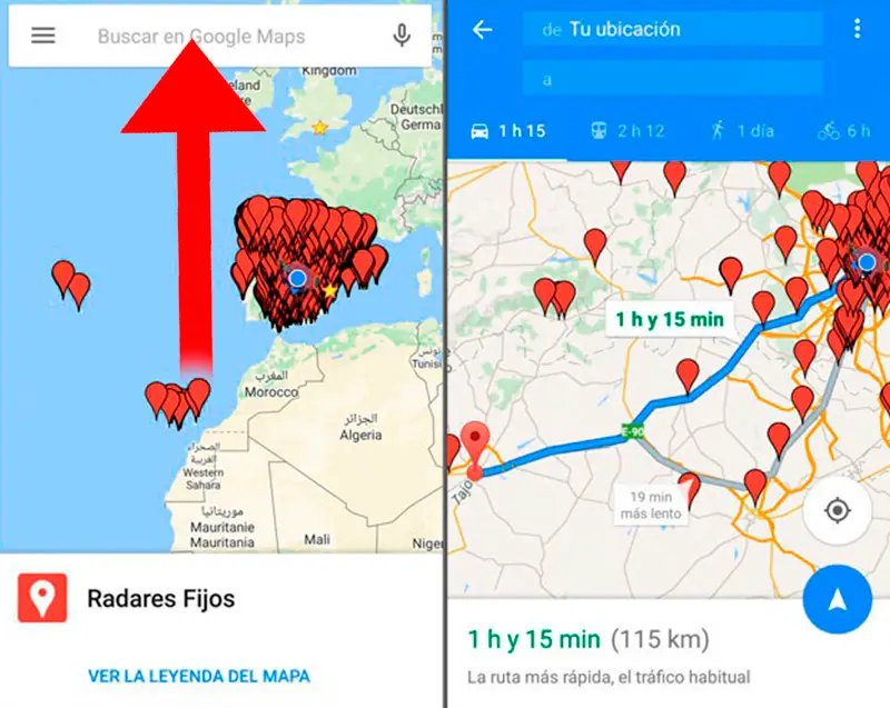 Comment ajouter des radars fixes d'Espagne à Google Maps Comment ajouter des radars fixes d'Espagne à Google Maps