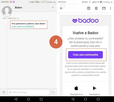 Badoo how to send message