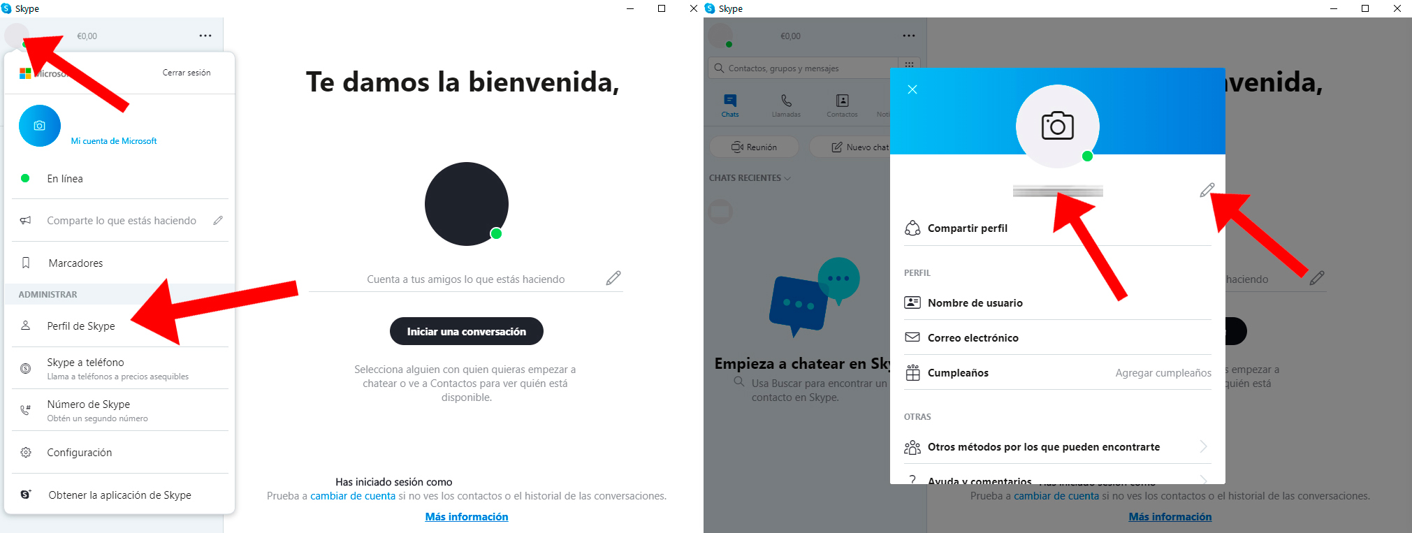 Comment changer le nom d'utilisateur dans Skype