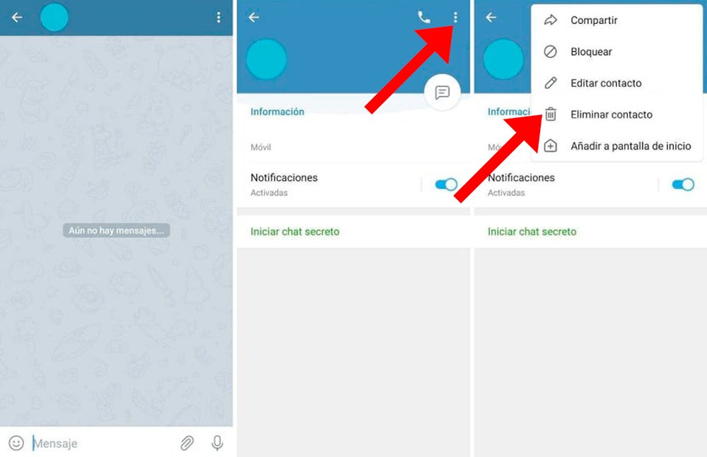 Comment supprimer des contacts Telegram