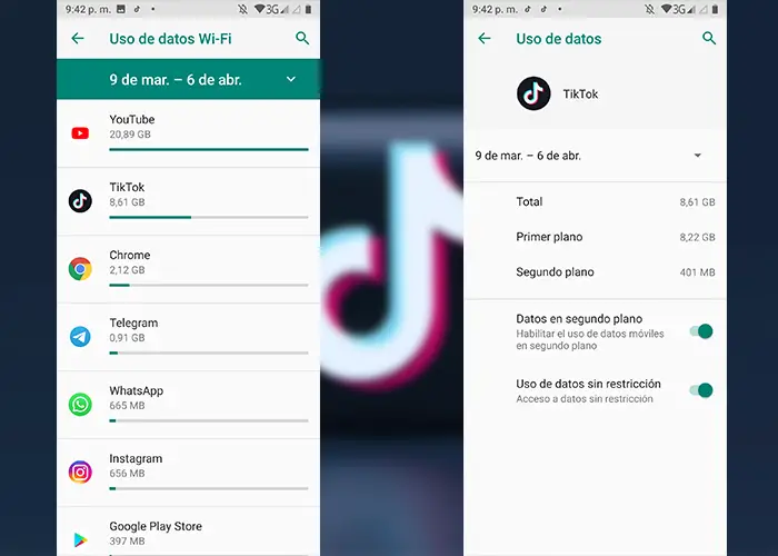 Cuanto gasta datos tiktok en tu movil 1