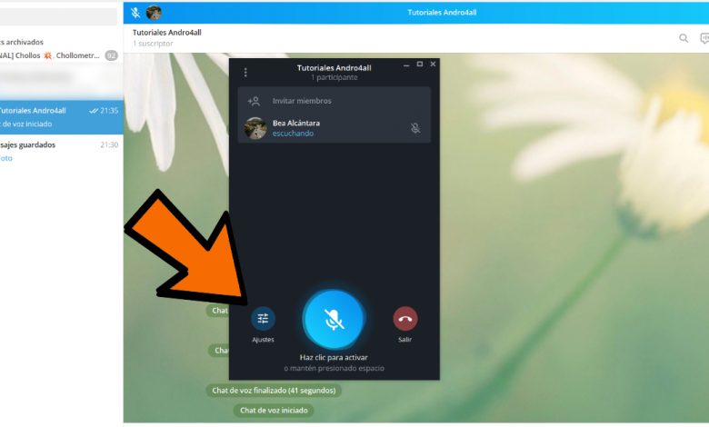 How to voice chat in telegram