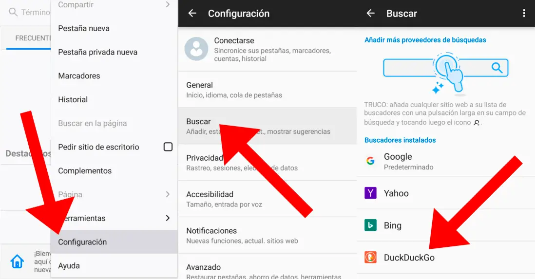 Android: Comment changer le moteur de recherche de Google Chrome et Firefox Android: Comment changer le moteur de recherche de Google Chrome et Firefox