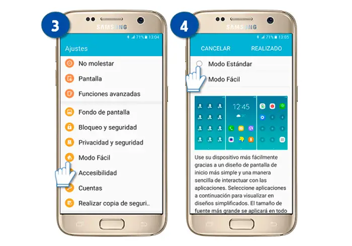 Comment activer le mode facile sur Samsung Galaxy
