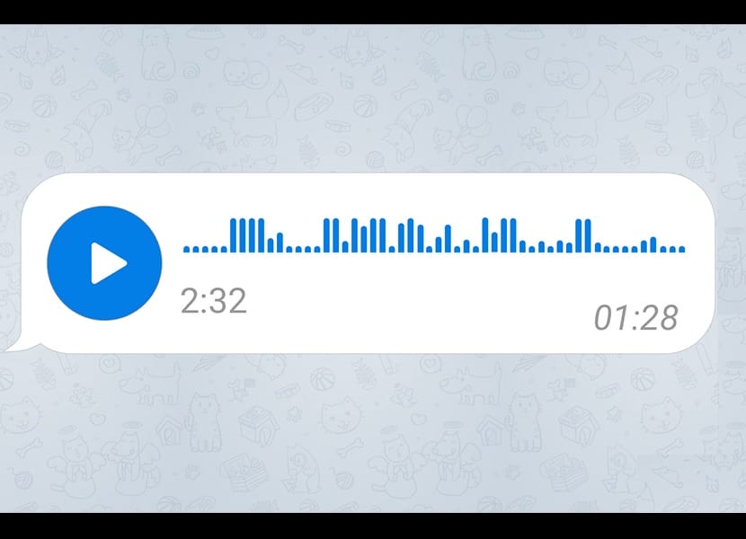 Telegram audio note