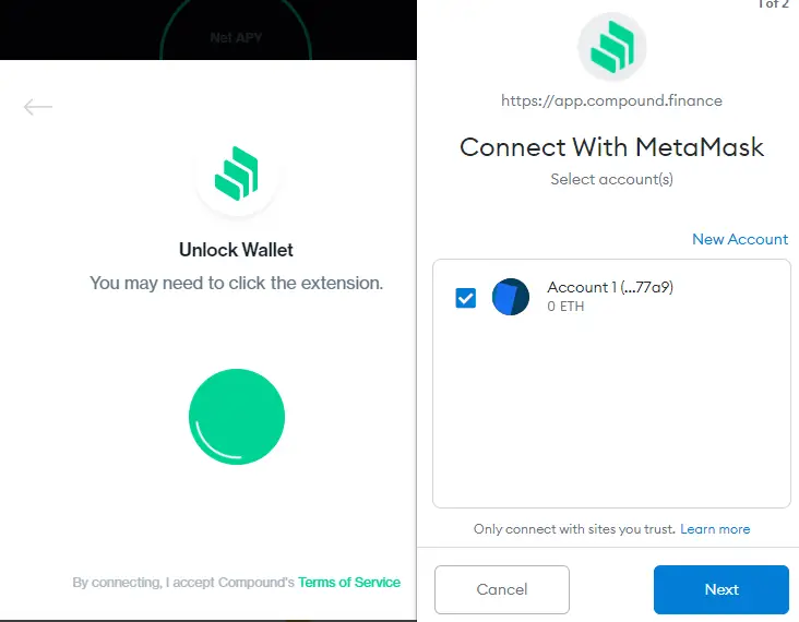 example of using the metamask
