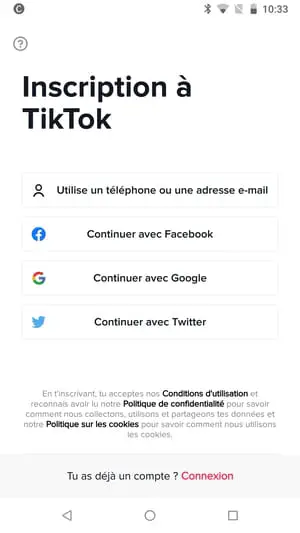 Compte TikTok : inscription, connexion, personnalisation